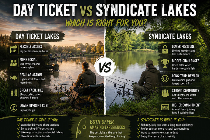 Day ticket vs Syndicate lake comparison